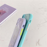 Gradient Glitter Foil Camera Lens Protector Acrylic Phone Casefor iPhone 12 Pro Max/12 Pro/12/12 Mini/SE/11 Pro Max/11 Pro/11/XS Max/XR/XS/X/8 Plus/8 - halloladies