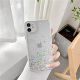 Gradient Glitter Foil Camera Lens Protector Acrylic Phone Casefor iPhone 12 Pro Max/12 Pro/12/12 Mini/SE/11 Pro Max/11 Pro/11/XS Max/XR/XS/X/8 Plus/8 - halloladies