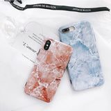 Granite Marble Soft TPU Phone Case Back Cover - iPhone SE/11 Pro Max/11 Pro/11/XS Max/XR/XS/X/8 Plus/8/7 Plus/7/6s Plus/6s/6 Plus/6 - halloladies