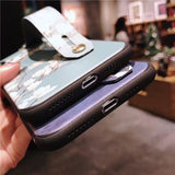 Relief Flower Wrist Strap Hand Band Soft TPU Phone Case Back Cover - iPhone 12 Pro Max/12 Pro/12/12 Mini/SE/11 Pro Max/11 Pro/11/XS Max/XR/XS/X/8 Plus/8 - halloladies