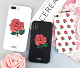 Relief Rose Floral Phone Case Back Cover for iPhone XS Max/XR/XS/X/8 Plus/8/7 Plus/7/6s Plus/6s/6 Plus/6 - halloladies