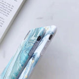 Fashion Marble IMD Abstract Silicone Phone Case Back Cover for iPhone 11 Pro Max/11 Pro/11/XS Max/XR/XS/X/8 Plus/8/7 Plus/7/6s Plus/6s/6 Plus/6 - halloladies
