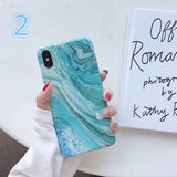 Fashion Marble IMD Abstract Silicone Phone Case Back Cover for iPhone 11 Pro Max/11 Pro/11/XS Max/XR/XS/X/8 Plus/8/7 Plus/7/6s Plus/6s/6 Plus/6 - halloladies