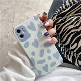 Leopard Love Heart Soft Phone Case for iPhone 12 Pro Max/12 Pro/12/12 Mini/SE/11 Pro Max/11 Pro/11/XS Max/XR/XS/X/8 Plus/8 - halloladies