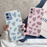 Leopard Love Heart Soft Phone Case for iPhone 12 Pro Max/12 Pro/12/12 Mini/SE/11 Pro Max/11 Pro/11/XS Max/XR/XS/X/8 Plus/8 - halloladies