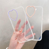 Love Lens Silicone Clear Soft Phone Case Back Cover  for iPhone 12 Pro Max/12 Pro/12/12 Mini/SE/11 Pro Max/11 Pro/11/XS Max/XR/XS/X/8 Plus/8