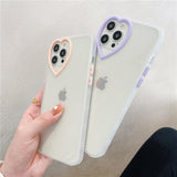 Love Lens Silicone Clear Soft Phone Case Back Cover  for iPhone 12 Pro Max/12 Pro/12/12 Mini/SE/11 Pro Max/11 Pro/11/XS Max/XR/XS/X/8 Plus/8