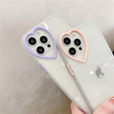 Love Lens Silicone Clear Soft Phone Case Back Cover  for iPhone 12 Pro Max/12 Pro/12/12 Mini/SE/11 Pro Max/11 Pro/11/XS Max/XR/XS/X/8 Plus/8