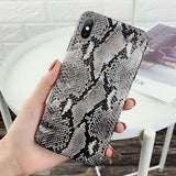 Fashion Snake Crocodile Skin Pattern Soft IMD Phone Case Back Cover - iPhone XS Max/XR/XS/X/8 Plus/8/7 Plus/7/6s Plus/6s/6 Plus/6 - halloladies