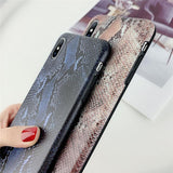 Fashion Snake Crocodile Skin Pattern Soft IMD Phone Case Back Cover - iPhone XS Max/XR/XS/X/8 Plus/8/7 Plus/7/6s Plus/6s/6 Plus/6 - halloladies