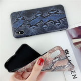 Fashion Snake Crocodile Skin Pattern Soft IMD Phone Case Back Cover - iPhone XS Max/XR/XS/X/8 Plus/8/7 Plus/7/6s Plus/6s/6 Plus/6 - halloladies