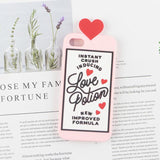 Chill Pills Love Polion Soft Silicone Phone Case Back Cover - iPhone 12/12 pro/12pro max/12mini/11/11pro/11pro max/XS Max/XR/XS/X/8 Plus/8/7 Plus/7/6s Plus/6s/6 Plus/6 - halloladies