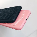 Lovely Pink Cartoon Bulldog Pocket Phone Case Back Cover - iPhone 11 Pro Max/11 Pro/11/XS Max/XR/XS/X/8 Plus/8/7 Plus/7/6s Plus/6s/6 Plus/6 - halloladies