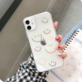 Lucky Smile Face Transparent Soft Phone Case Back Cover for iPhone 12 Pro Max/12 Pro/12/12 Mini/SE/11 Pro Max/11 Pro/11/XS Max/XR/XS/X/8 Plus/8 - halloladies