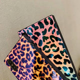 Luxury Square Blue Light Leopard TPU Soft Silicone Phone Case Back Cover for iPhone XS Max/XR/XS/X/8 Plus/8/7 Plus/7/6s Plus/6s/6 Plus/6 - halloladies