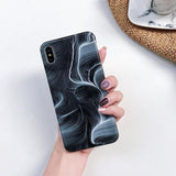 Luxury Color Marble Silicone Phone Case Back Cover for iPhone XS Max/XR/XS/X/8 Plus/8/7 Plus/7/6s Plus/6s/6 Plus/6 - halloladies
