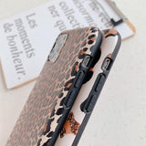 Luxury Leopard Print Soft Silicone Phone Case for iPhone 12 Pro Max/12 Pro/12/12 Mini/SE/11 Pro Max/11 Pro/11/XS Max/XR/XS/X/8 Plus/8 - halloladies