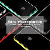 Magnetic Adsorption Tempered Glass Phone Case Back Cover for iPhone XS Max/XR/XS/X/8 Plus/8/7 Plus/7/6s Plus/6s/6 Plus/6 - halloladies