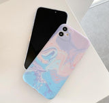 Marble Oil Painting Soft Phone Case Back Cover for iPhone 12 Pro Max/12 Pro/12/12 Mini/SE/11 Pro Max/11 Pro/11/XS Max/XR/XS/X/8 Plus/8 - halloladies