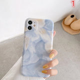 Marble Oil Painting Soft Phone Case Back Cover for iPhone 12 Pro Max/12 Pro/12/12 Mini/SE/11 Pro Max/11 Pro/11/XS Max/XR/XS/X/8 Plus/8 - halloladies