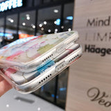 Real Dried Flower Transparent Soft Phone Case Back Cover for iPhone 12 Pro Max/12 Pro/12/12 Mini/SE/11 Pro Max/11 Pro/11/XS Max/XR/XS/X/8 Plus/8 - halloladies