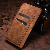 Leather Flip Wallet Multifunction Magnetic Phone Case Back Cover - iPhone XS Max/XR/XS/X/8 Plus/8/7 Plus/7/6s Plus/6s/6 Plus/6 - halloladies