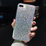 Glitter Sparkling Sequins Phone Case Back Cover for iPhone XS Max/XR/XS/X/8 Plus/8/7 Plus/7/6s Plus/6s/6 Plus/6 - halloladies