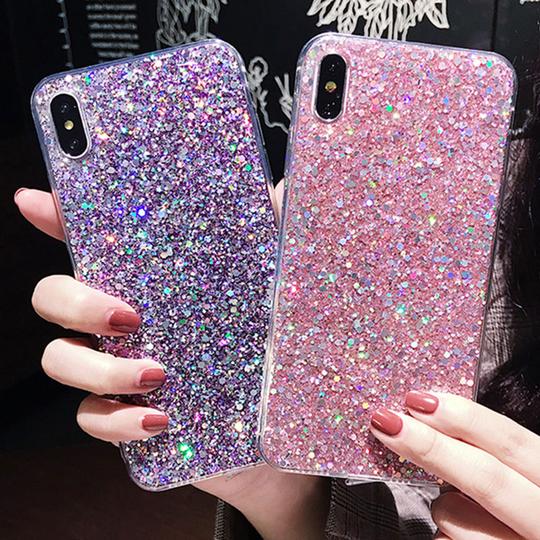 Glitter Sparkling Sequins Phone Case Back Cover for iPhone XS Max/XR/XS/X/8 Plus/8/7 Plus/7/6s Plus/6s/6 Plus/6 - halloladies