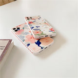 Side Love Oil Painting Flowers Silicone Soft Phone Case Back Cover for iPhone 12 Pro Max/12 Pro/12/12 Mini/SE/11 Pro Max/11 Pro/11/XS Max/XR/XS/X/8 Plus/8