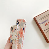 Side Love Oil Painting Flowers Silicone Soft Phone Case Back Cover for iPhone 12 Pro Max/12 Pro/12/12 Mini/SE/11 Pro Max/11 Pro/11/XS Max/XR/XS/X/8 Plus/8