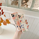 Side Love Oil Painting Flowers Silicone Soft Phone Case Back Cover for iPhone 12 Pro Max/12 Pro/12/12 Mini/SE/11 Pro Max/11 Pro/11/XS Max/XR/XS/X/8 Plus/8
