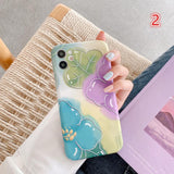 Watercolor Flower Lotus Leaf Soft Phone Case Back Cover for iPhone 12 Pro Max/12 Pro/12/12 Mini/SE/11 Pro Max/11 Pro/11/XS Max/XR/XS/X/8 Plus/8 - halloladies