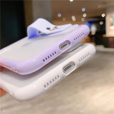 Wrist Strap Candy Color Transparent Soft Phone Case Back Cover for iPhone 12 Pro Max/12 Pro/12/12 Mini/SE/11 Pro Max/11 Pro/11/XS Max/XR/XS/X/8 Plus/8 - halloladies