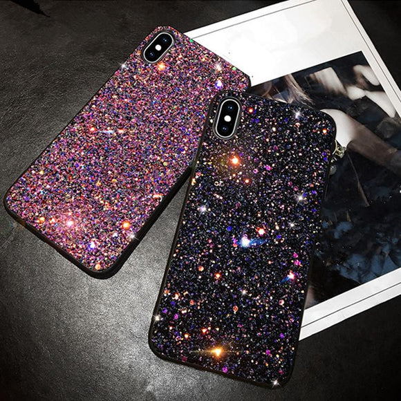 Luxury Fashion Glitter Shining Phone Case Back Cover - iPhone 11/11 Pro/11 Pro Max/XS Max/XR/XS/X/8 Plus/8/7 Plus/7 - halloladies