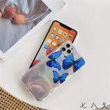 Laser Butterfly Transparent Soft Phone Case Back Cover - iPhone 12 Pro Max/12 Pro/12/12 Mini/SE/11 Pro Max/11 Pro/11/XS Max/XR/XS/X/8 Plus/8 - halloladies