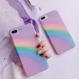 Gradient Rainbow Phone Case Back Cover - iPhone XS Max/XR/XS/X/8 Plus/8/7 Plus/7/6s Plus/6s/6 Plus/6 - halloladies