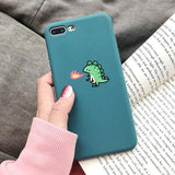 Cute Couple Fire Dragon Phone Case Back Cover - iPhone 12 Pro Max/12 Pro/12/12 Mini/SE/11 Pro Max/11 Pro/11/XS Max/XR/XS/X/8 Plus/8/7 Plus/7/6s Plus/6s/6 Plus/6 - halloladies