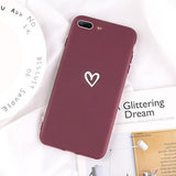 Lovely Love Heart Pattern Soft TPU Phone Case Back Cover for iPhone XS Max/XR/XS/X/8 Plus/8/7 Plus/7/6s Plus/6s/6 Plus/6 - halloladies