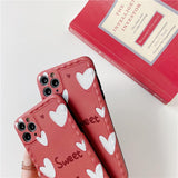 Retro Love Heart Sweet Frame Camera Protector Soft Phone Case Back Cover for iPhone 12 Pro Max/12 Pro/12/12 Mini/SE/11 Pro Max/11 Pro/11/XS Max/XR/XS/X/8 Plus/8 - halloladies
