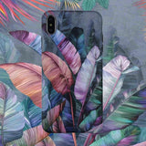 Retro Colorful Plant Banana Leaf iPhone Case Back Cover for iPhone 11 Pro Max/11 Pro/11/XS Max/XR/XS/X/8 Plus/8/7 Plus/7/6s Plus/6s/6 Plus/6 - halloladies