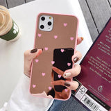 Heart Mirror Acrylic Phone Case Back Cover - iPhone 11 Pro Max/11 Pro/11/XS Max/XR/XS/X/8 Plus/8/7 Plus/7 - halloladies