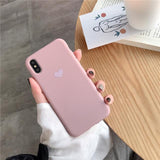 Love Heart Candy Color Soft Phone Case Back Cover for iPhone 12 Pro Max/12 Pro/12/12 Mini/SE/11 Pro Max/11 Pro/11/XS Max/XR/XS/X/8 Plus/8 - halloladies