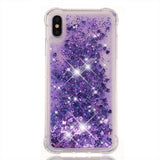 Glitter Liquid Quicksands Shock Absorb TPU Phone Case Back Cover for iPhone XS Max/XR/XS/X/8 Plus/8/7 Plus/7/6s Plus/6s/6 Plus/6 - halloladies