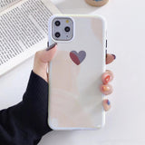 Cute Love Heart Soft Edge Phone Case Back Cover for iPhone 11 Pro Max/11 Pro/11/XS Max/XR/XS/X/8 Plus/8/7 Plus/7 - halloladies