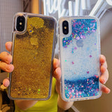 Liquid Quicksand Bling Love Heart Star Soft Phone Case Back Cover - iPhone 11/11 Pro/11 Pro Max/XS Max/XR/XS/X/8 Plus/8/7 Plus/7 - halloladies