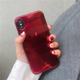 Crystal Plating Mirror Phone Case Back Cover for iPhone 11 Pro Max/11 Pro/11/XS Max/XR/XS/X/8 Plus/8/7 Plus/7 - halloladies
