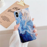 Vintage Marble Full Body Soft Phone Case Back Cover - iPhone 11 Pro Max/11 Pro/11/XS Max/XR/XS/X/8 Plus/8 - halloladies