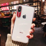 Simple Transparent Camera Protector Soft Phone Case Back Cover for iPhone 11/11 Pro/11 Pro Max/XS Max/XR/XS/X/8 Plus/8/7 Plus/7 - halloladies