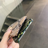 Retro Snake Skin Phone Case Back Cover for iPhone 11 Pro Max/11 Pro/11/XS Max/XR/XS/X/8 Plus/8/7 Plus/7 - halloladies