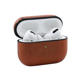 Solid Color Leather Key Chain Wireless Bluetooth Earphone Cases for Airpods Pro - halloladies
